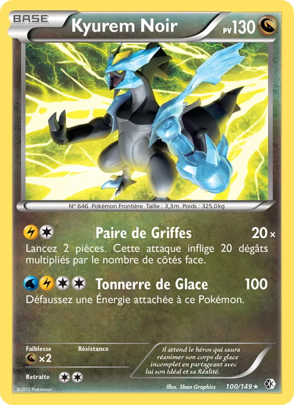 Kyurem Noir Frontières Franchies 100/149