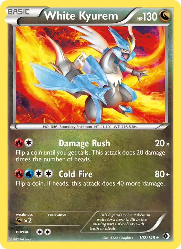 White Kyurem Boundaries Crossed 102/149