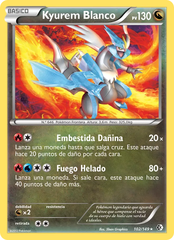 Kyurem Blanco Fronteras Cruzadas 102/149
