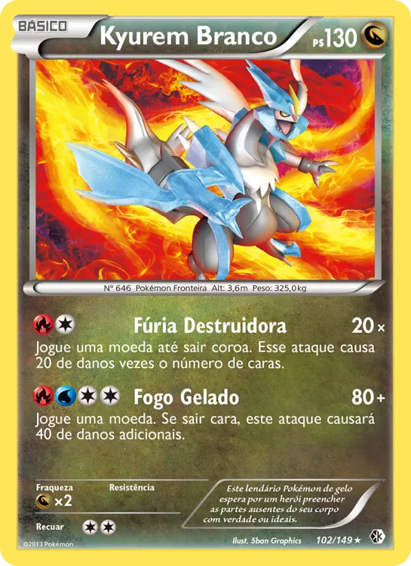 Kyurem Branco Fronteiras Cruzadas 102/149