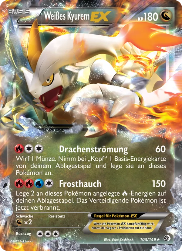 Weißes Kyurem-EX Überschrittene Schwellen 103/149