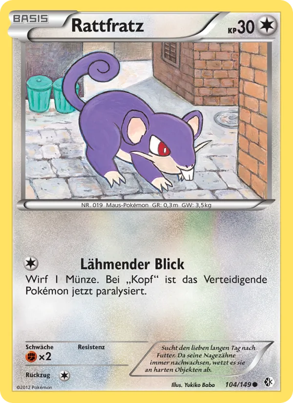 Rattfratz Überschrittene Schwellen 104/149