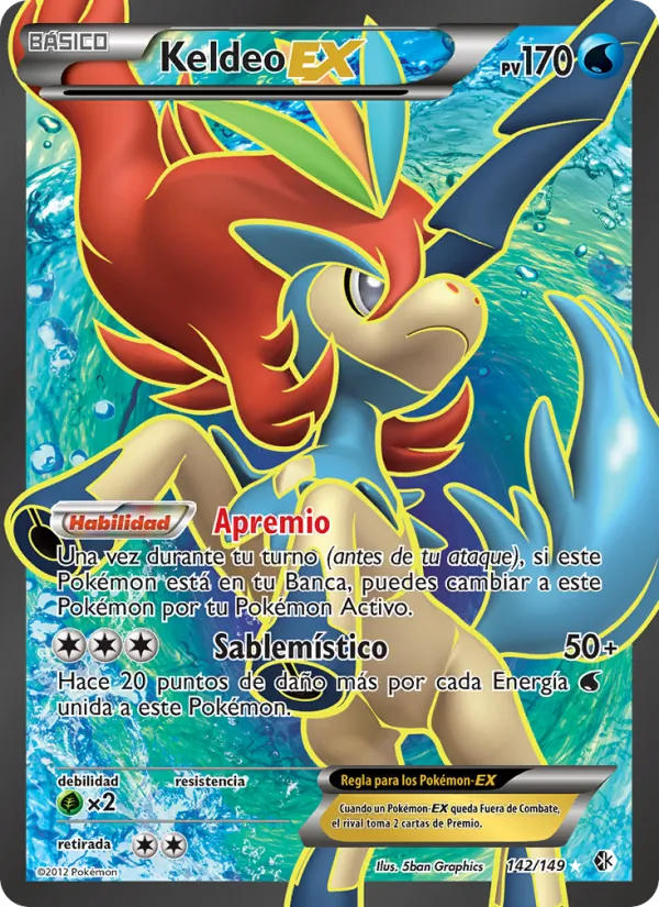 Keldeo-EX Fronteras Cruzadas 142/149
