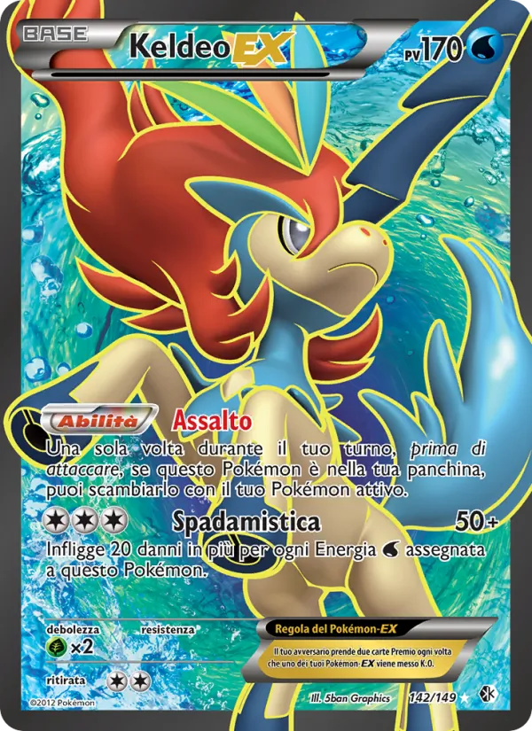 Keldeo-EX Confini Varcati 142/149