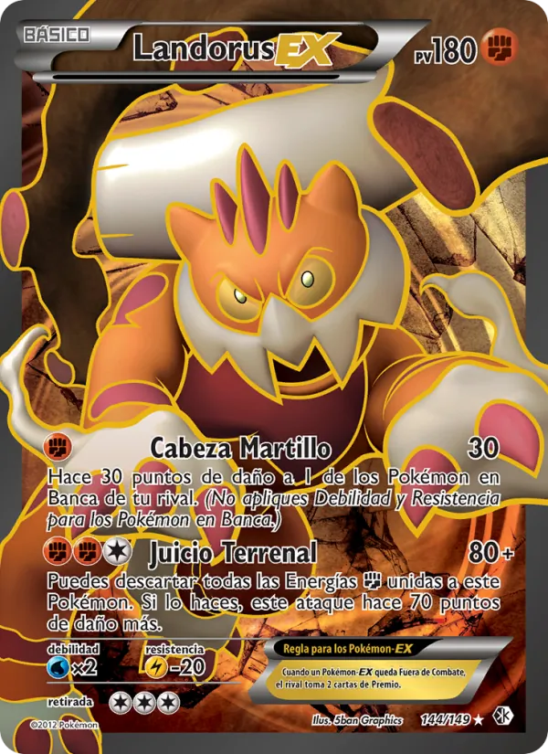 Landorus-EX Fronteras Cruzadas 144/149