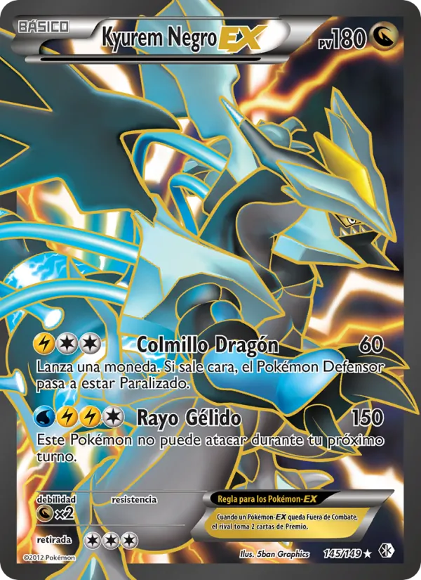 Kyurem Negro-EX Fronteras Cruzadas 145/149