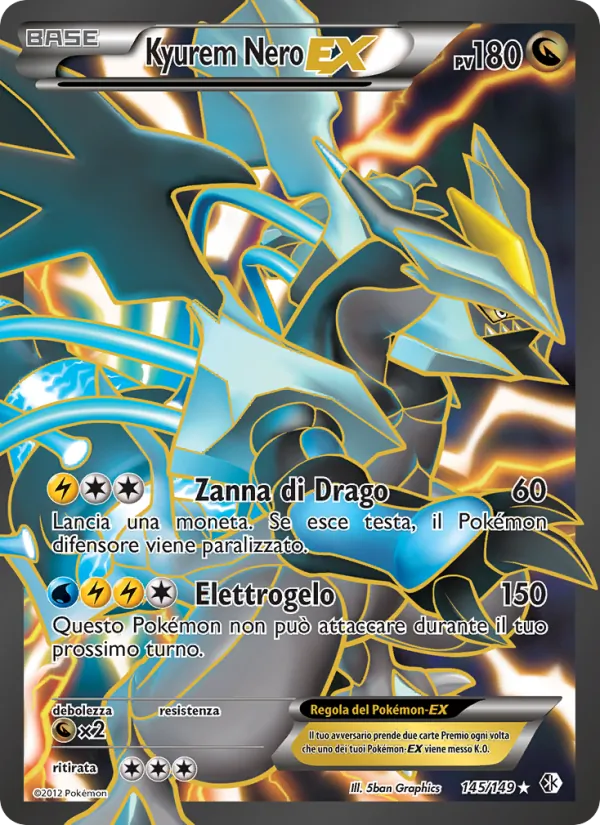 Kyurem Nero-EX Confini Varcati 145/149