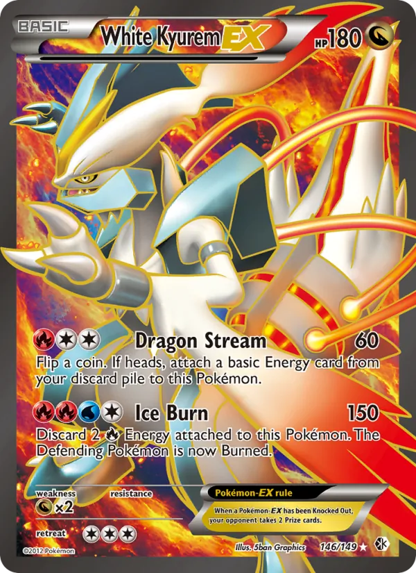 White Kyurem-EX Boundaries Crossed 146/149