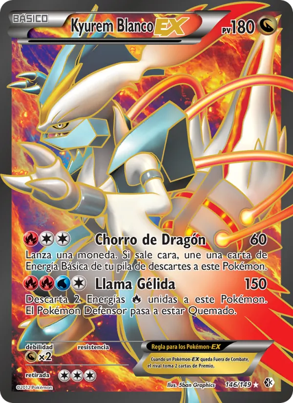 Kyurem Blanco-EX Fronteras Cruzadas 146/149