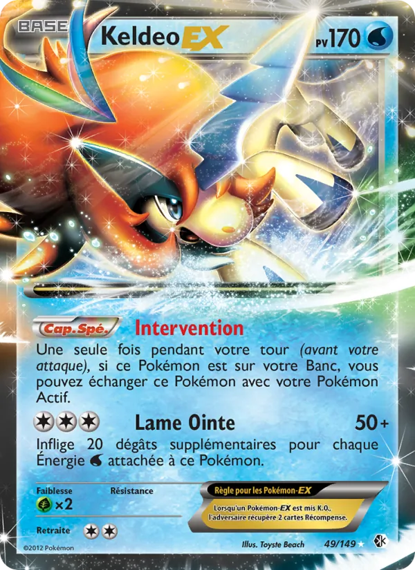 Keldeo EX Frontières Franchies 49/149