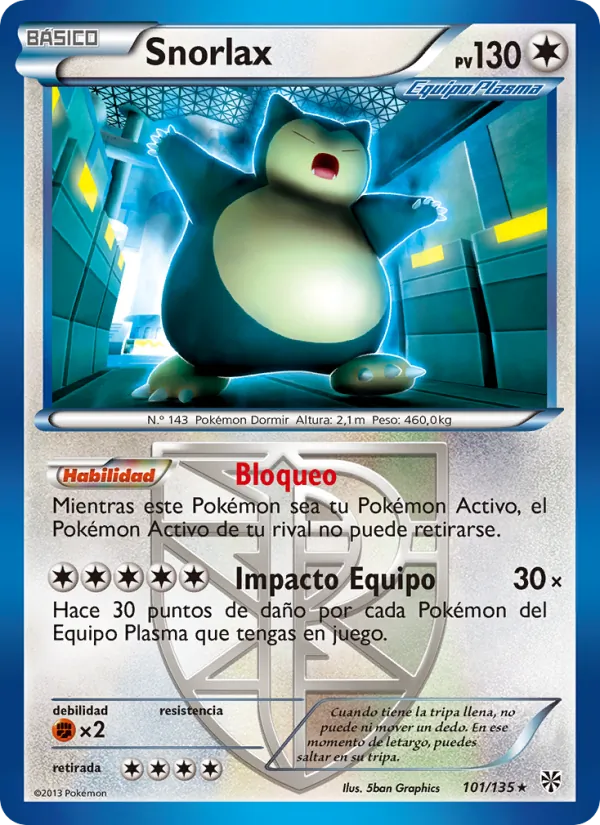 Snorlax Tormenta Plasma 101/135