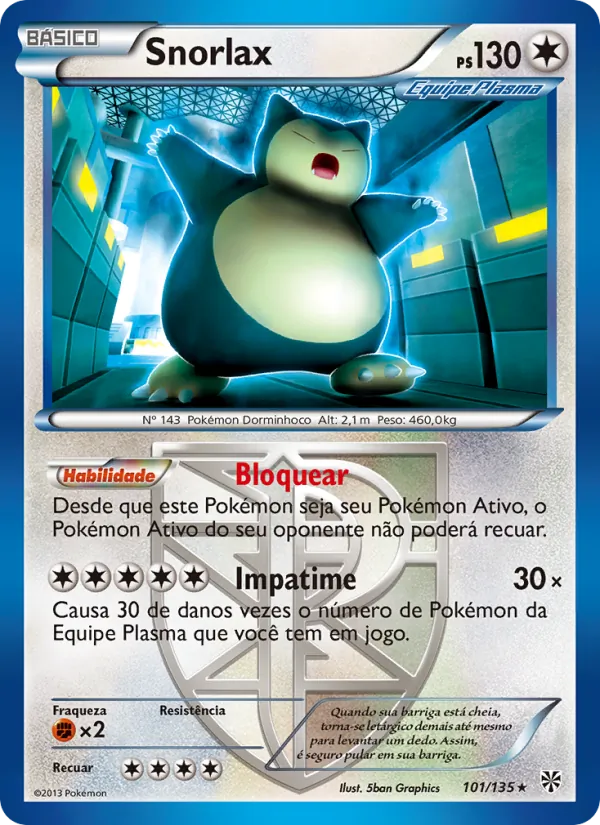 Snorlax Tempestade de Plasma 101/135