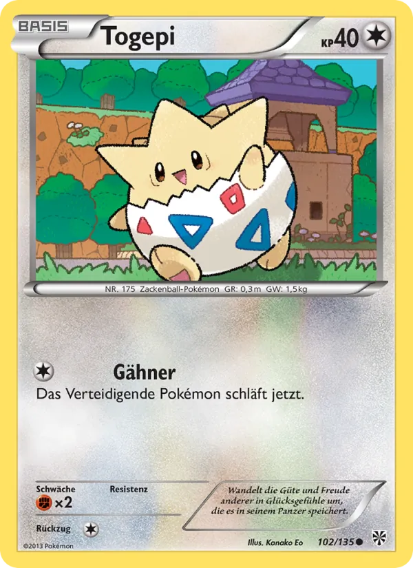 Togepi Plasma-Sturm 102/135