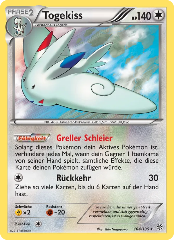 Togekiss Plasma-Sturm 104/135
