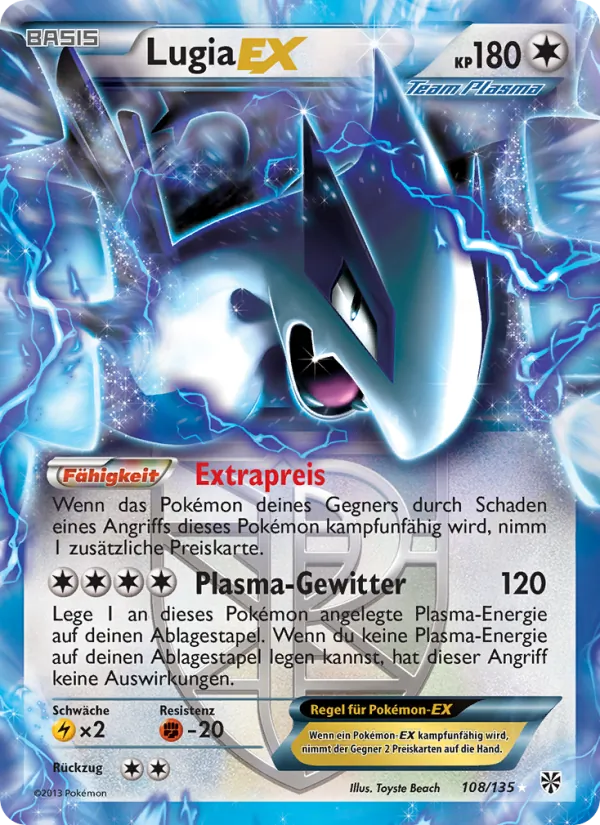 Lugia-EX Plasma-Sturm 108/135