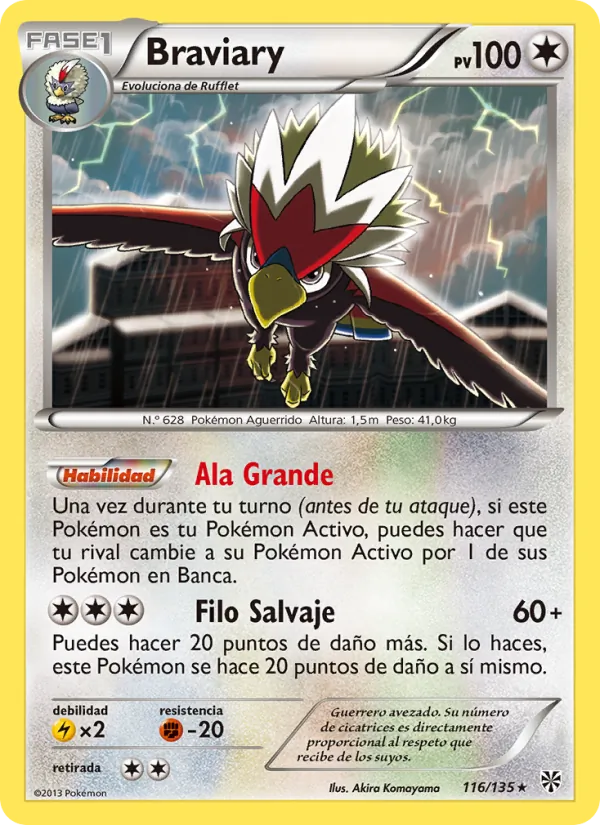 Braviary Tormenta Plasma 116/135