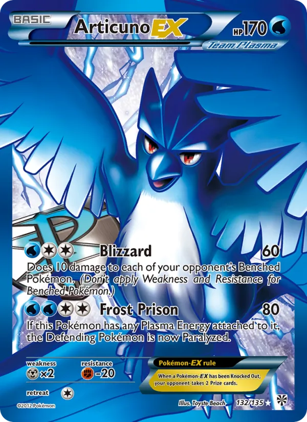 Articuno-EX Plasma Storm 132/135