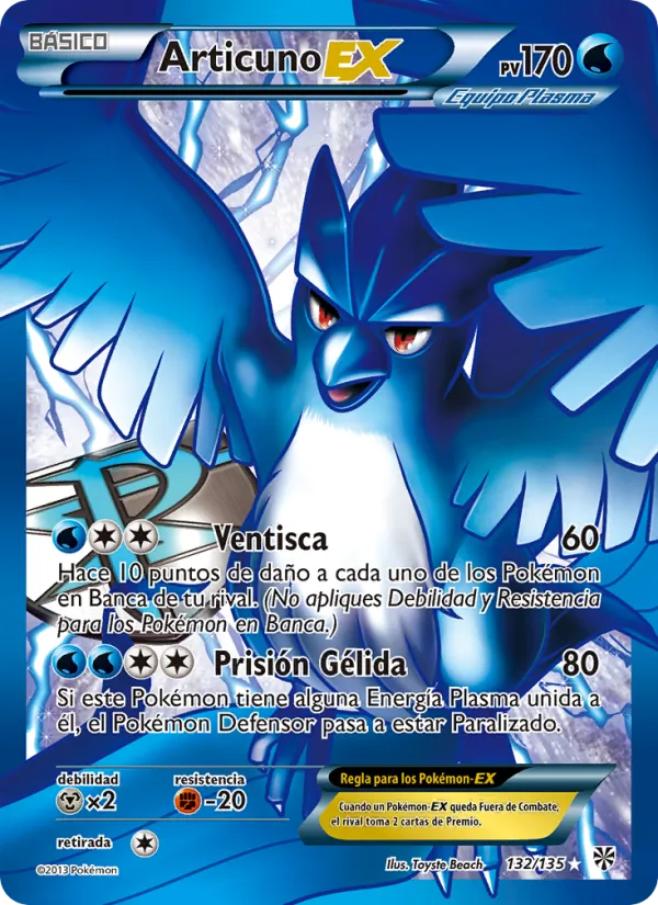 Articuno-EX Tormenta Plasma 132/135