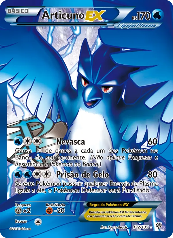 Articuno-EX Tempestade de Plasma 132/135