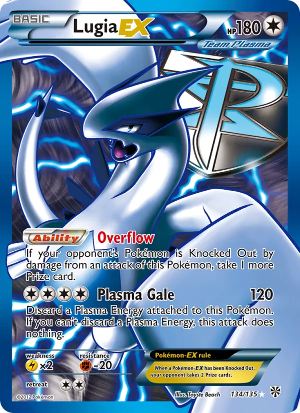 Lugia-EX Plasma Storm 134/135