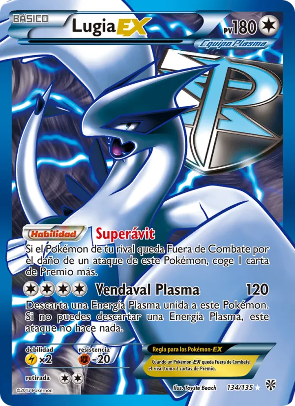 Lugia-EX Tormenta Plasma 134/135