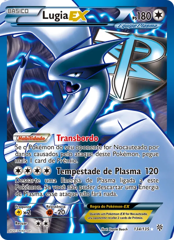 Lugia-EX Tempestade de Plasma 134/135