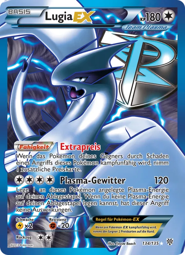 Lugia-EX Plasma-Sturm 134/135