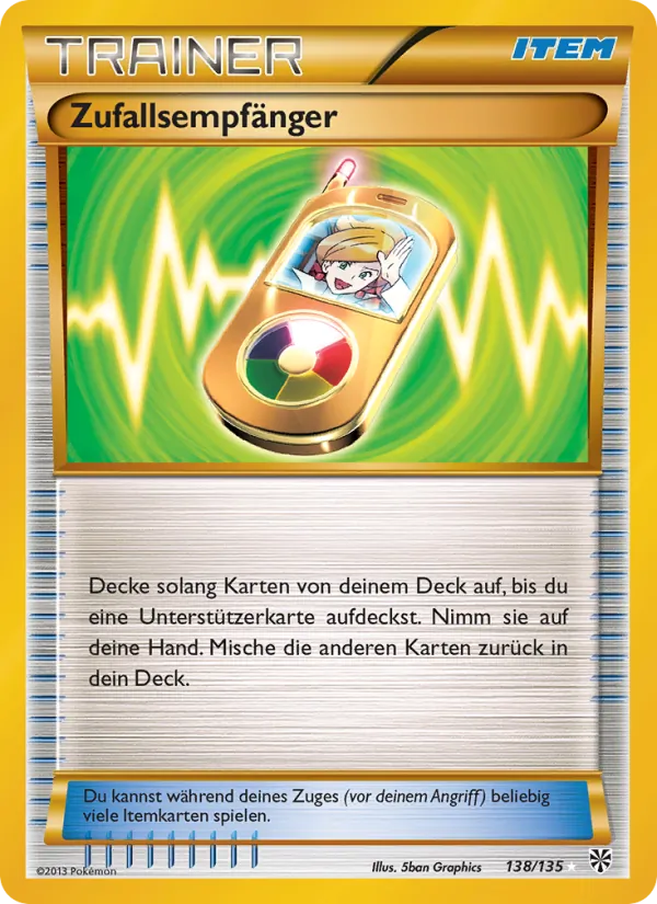Zufallsempfänger Plasma-Sturm 138/135