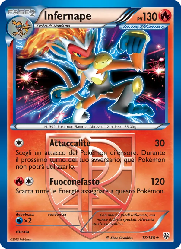 Infernape Uragano Plasma 17/135