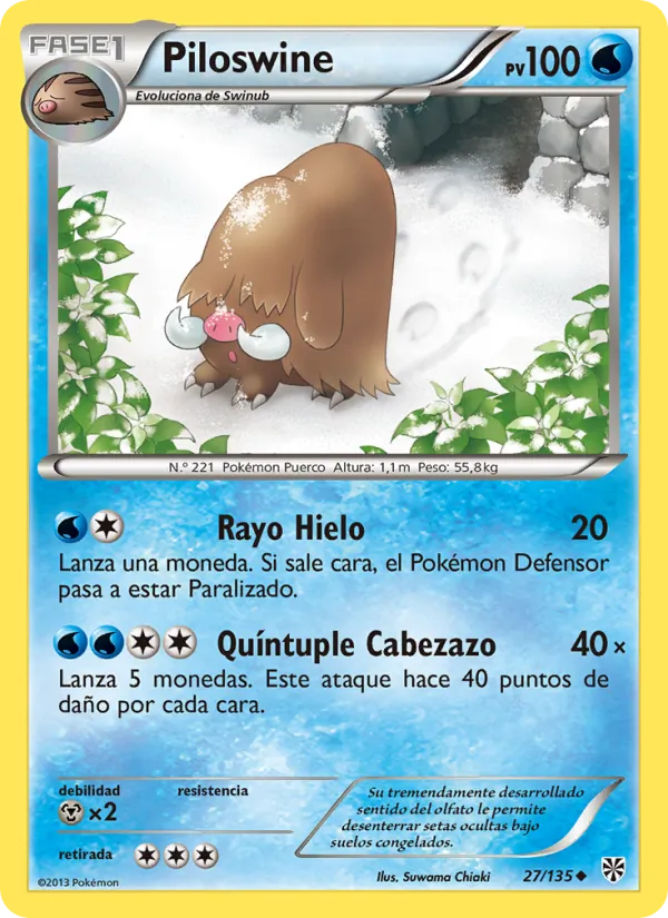 Piloswine Tormenta Plasma 27/135