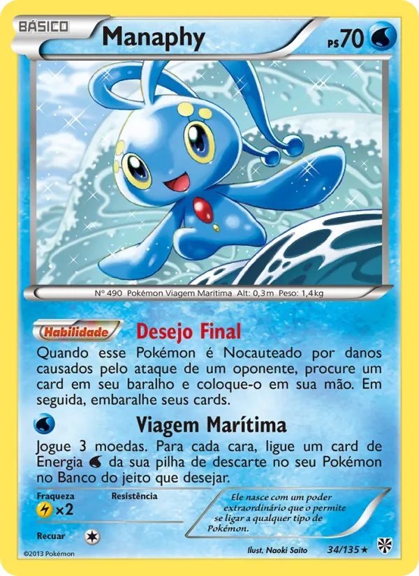 Manaphy Tempestade de Plasma 34/135