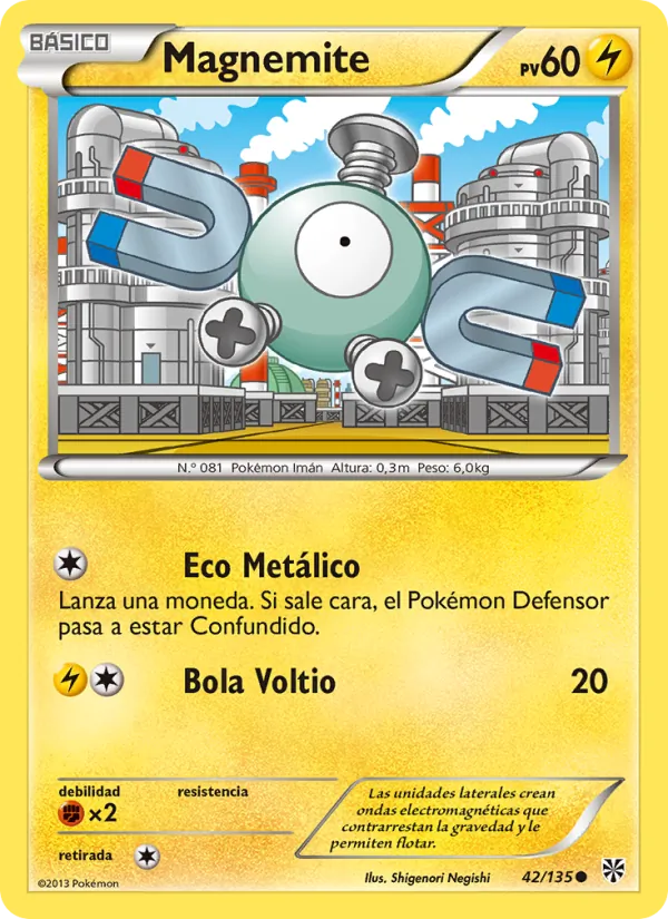 Magnemite Tormenta Plasma 42/135