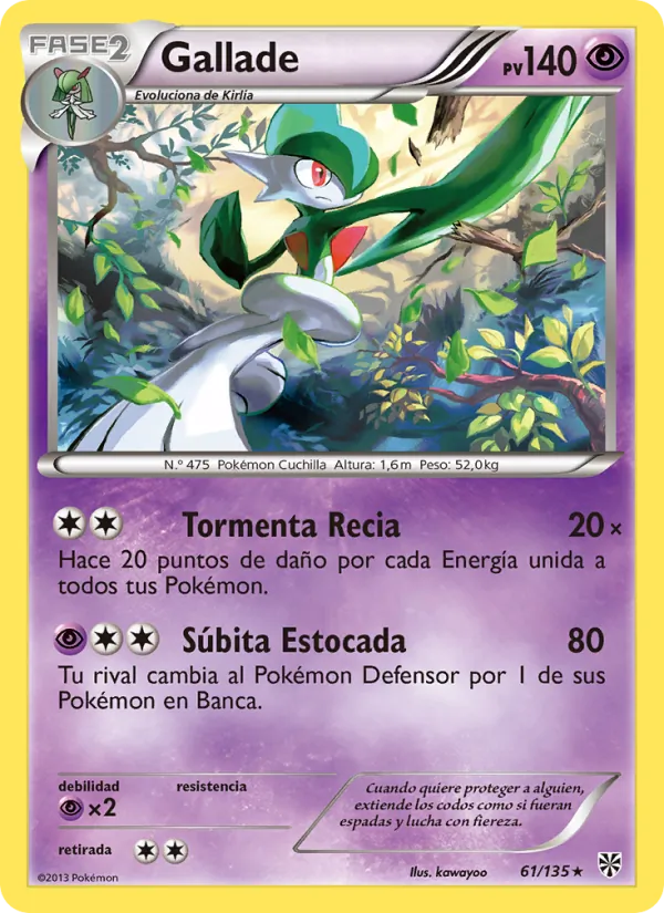 Gallade Tormenta Plasma 61/135