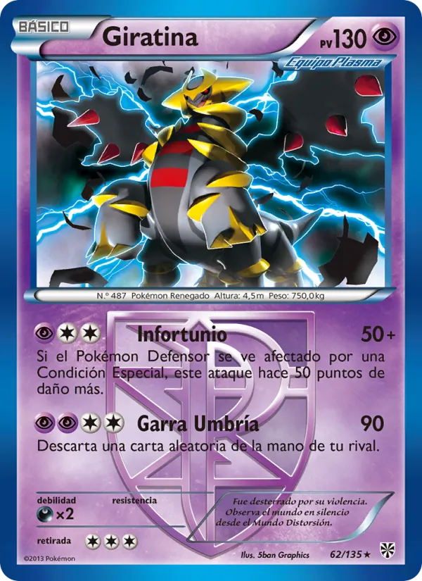Giratina Tormenta Plasma 62/135