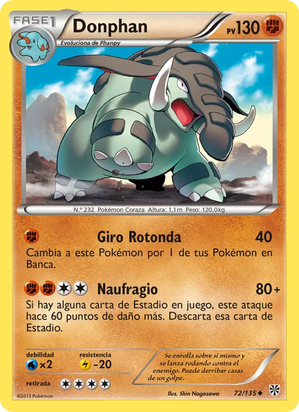 Donphan Tormenta Plasma 72/135