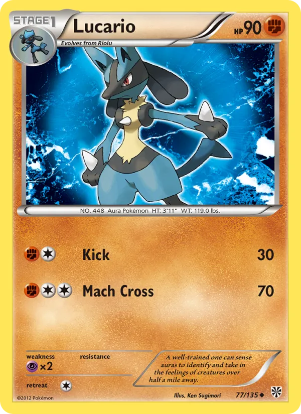 Lucario Plasma Storm 77/135