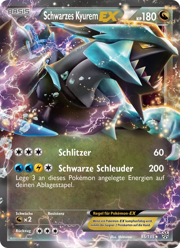 Schwarzes Kyurem-EX Plasma-Sturm 95/135
