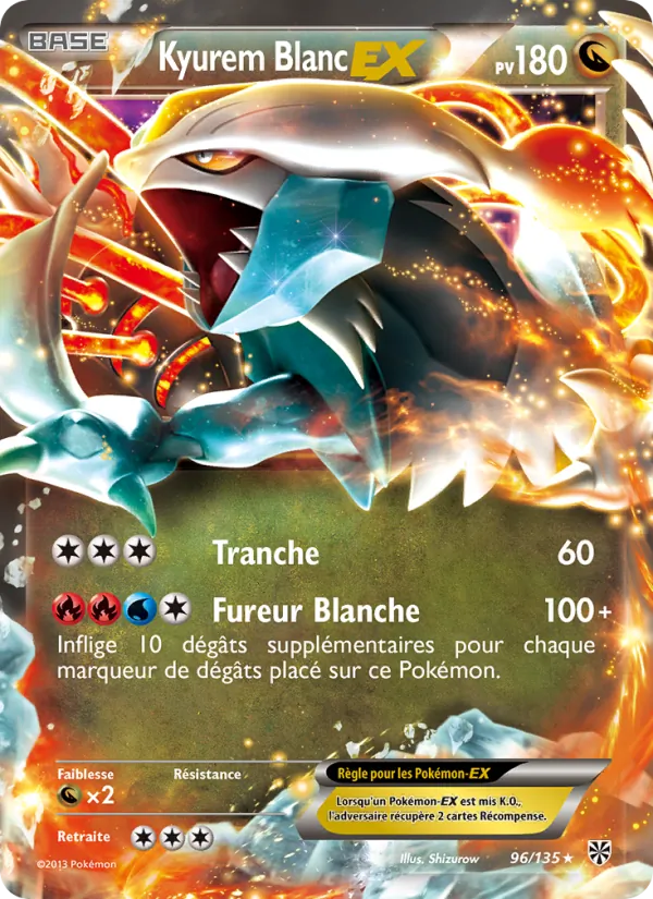 Kyurem Blanc EX Tempète Plasma 96/135