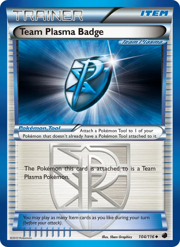 Team Plasma Badge Plasma Freeze 104/116
