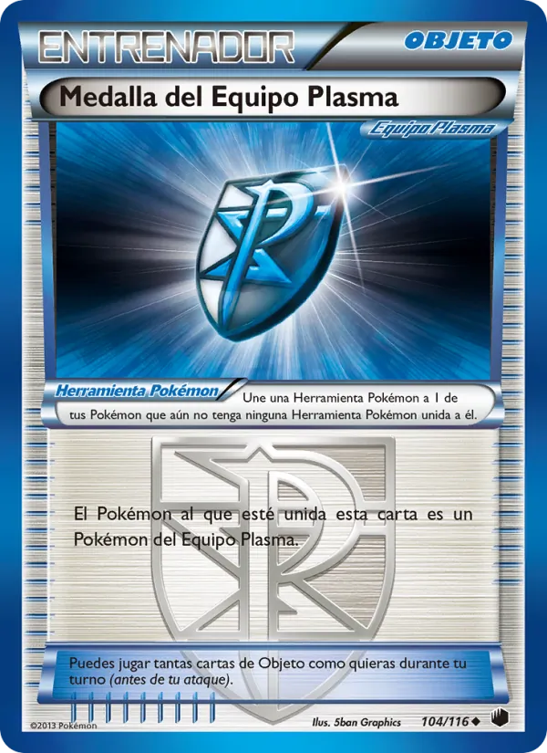 Medalla del Equipo Plasma Glaciación Plasma 104/116