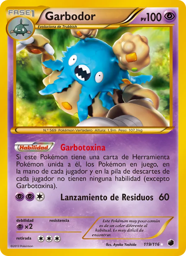 Garbodor Glaciación Plasma 119/116