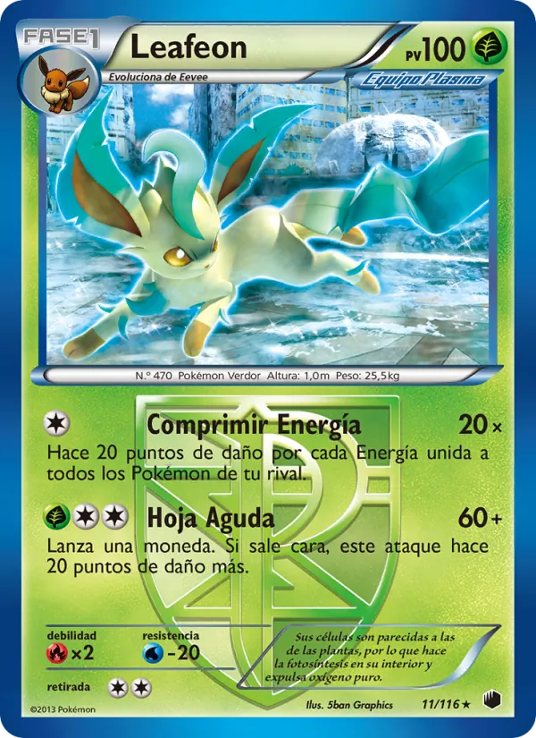 Leafeon Glaciación Plasma 11/116