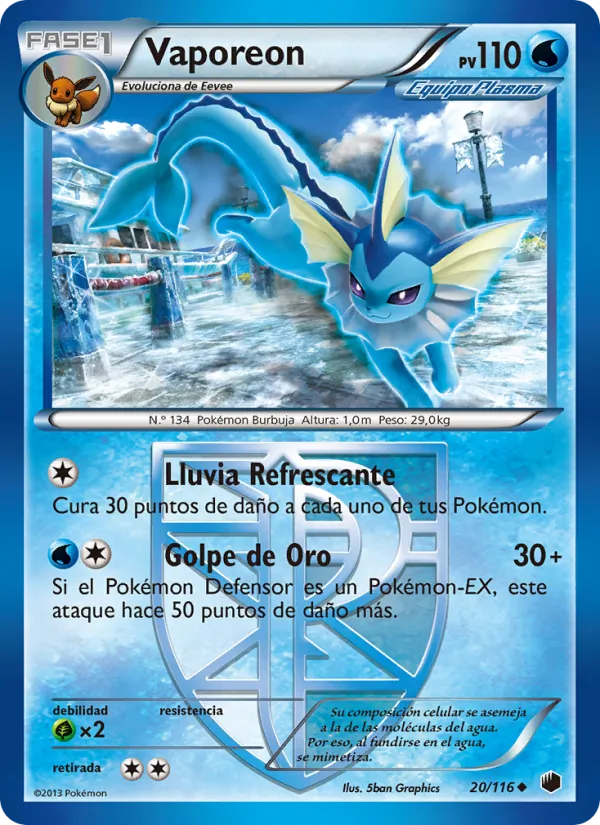 Vaporeon Glaciación Plasma 20/116
