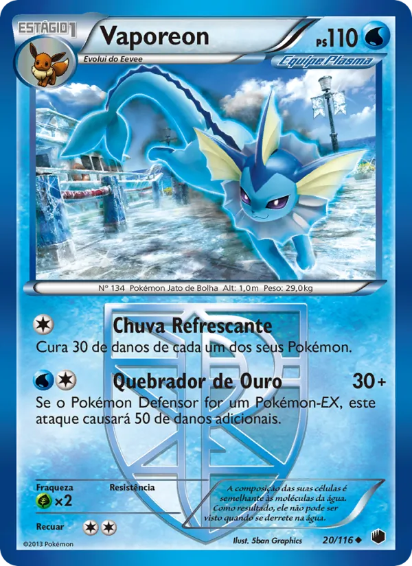 Vaporeon Congelamento de Plasma 20/116