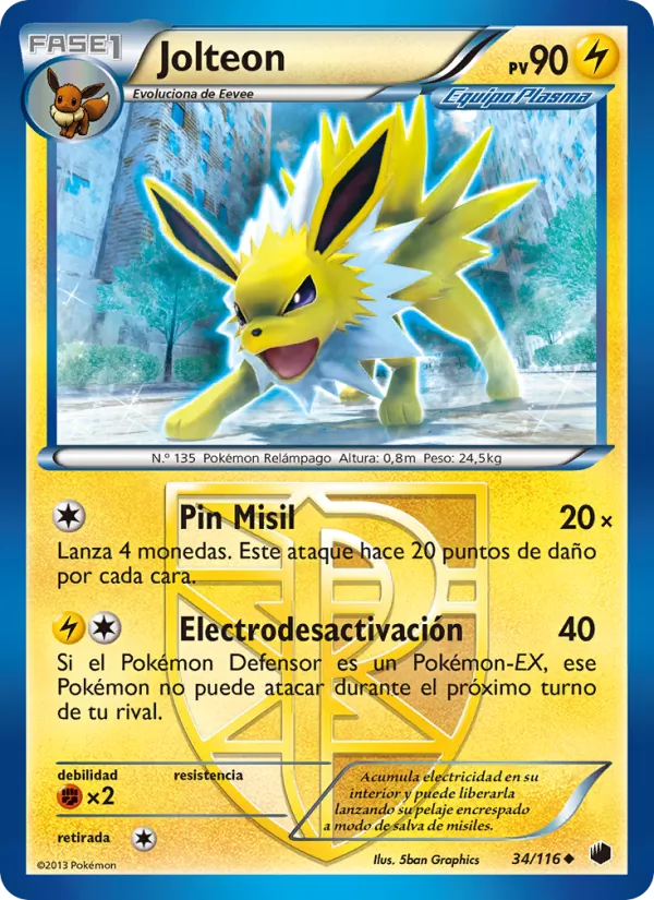 Jolteon Glaciación Plasma 34/116