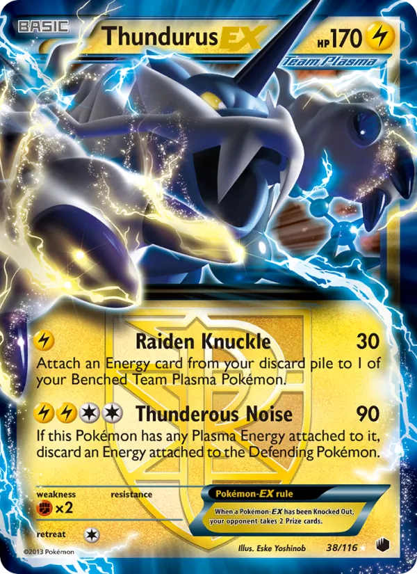 Thundurus-EX Plasma Freeze 38/116