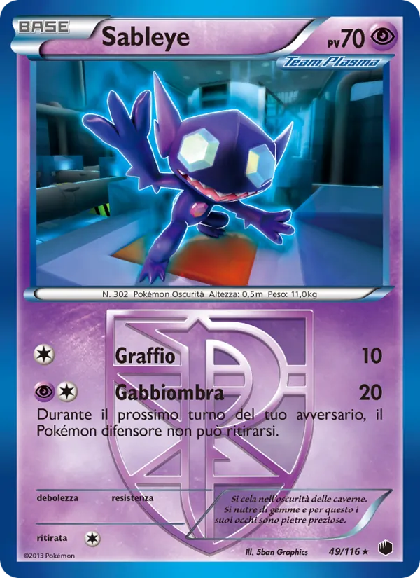 Sableye Glaciazione Plasma 49/116