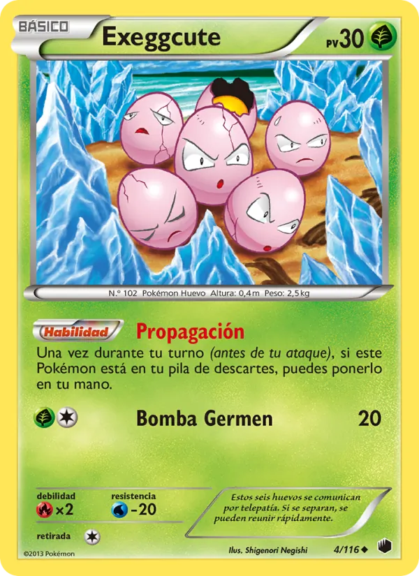 Exeggcute Glaciación Plasma 4/116