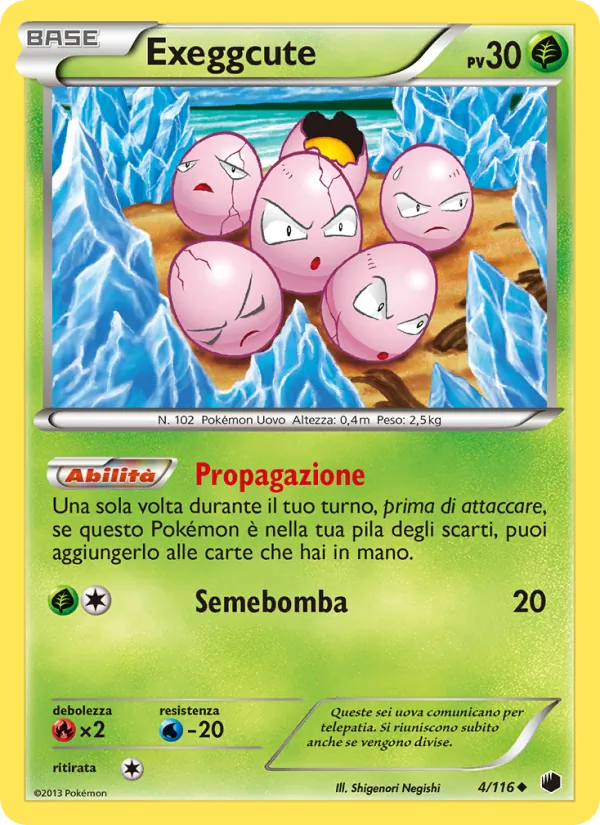 Exeggcute Glaciazione Plasma 4/116