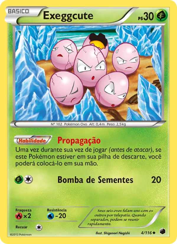 Exeggcute Congelamento de Plasma 4/116